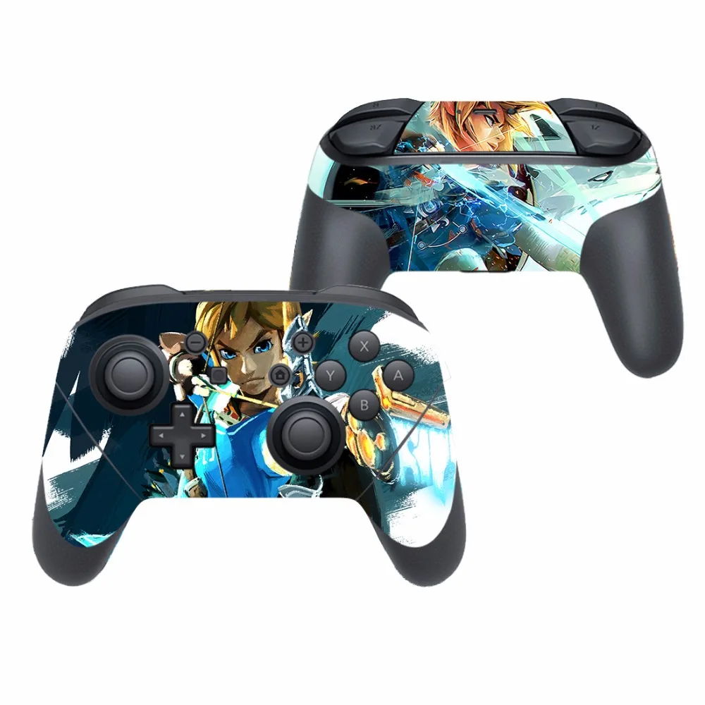 Легенда о Зельде дикого дыхания Виниловая наклейка для Nintendo Switch Pro контроллер
