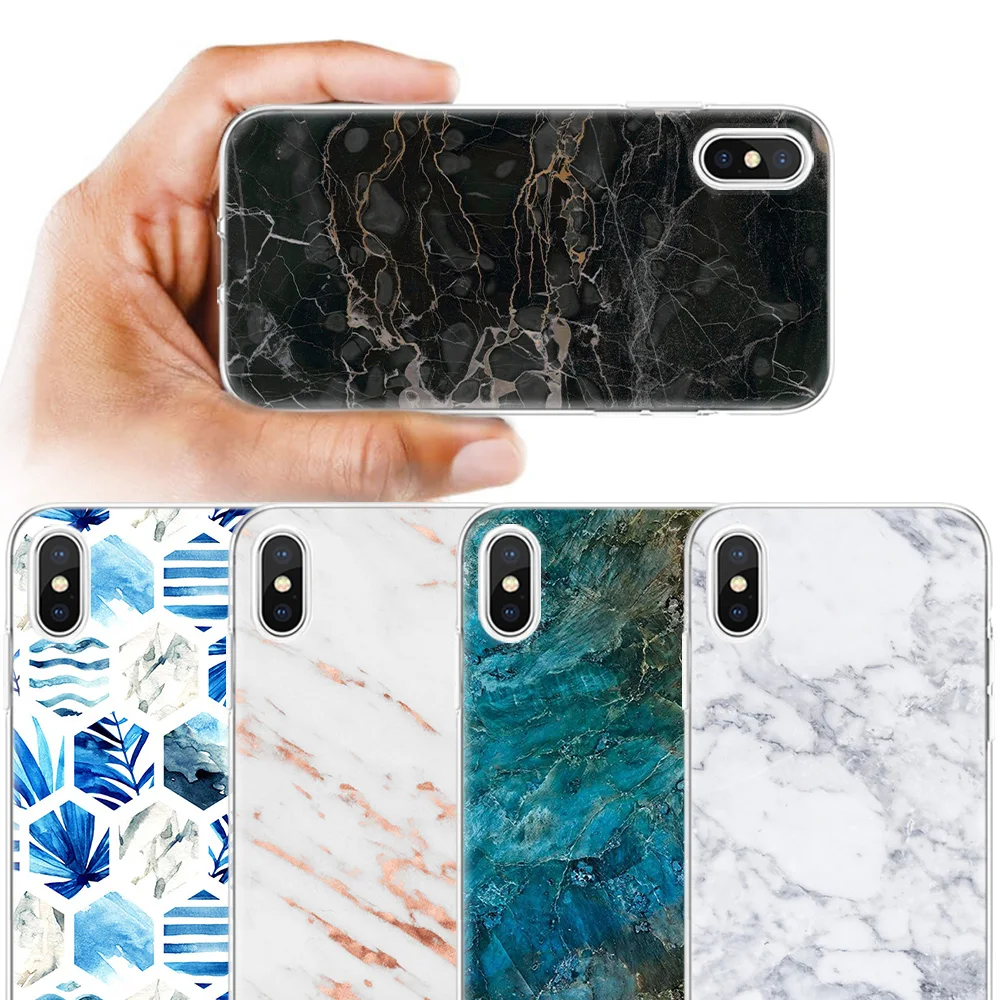 

Marble Tiles Stone Painting Case For iPhone 7 5 5S SE 5C 6 6S 8 11 11Pro X XR XS MAX 6/6S 7/7S 8/8S Plus Luxury Silicone Cover