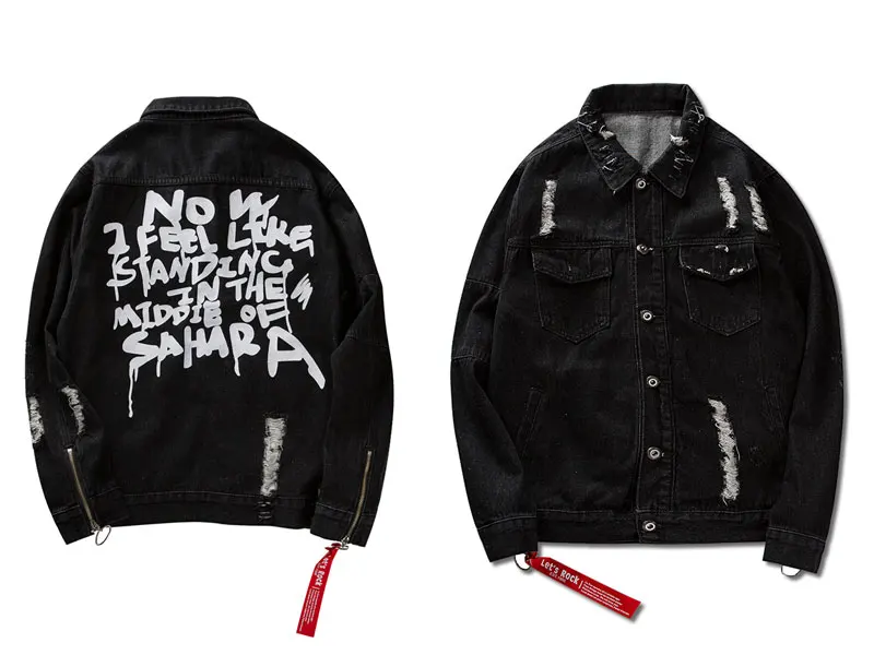 Distressed Ripped Denim Jacket 5