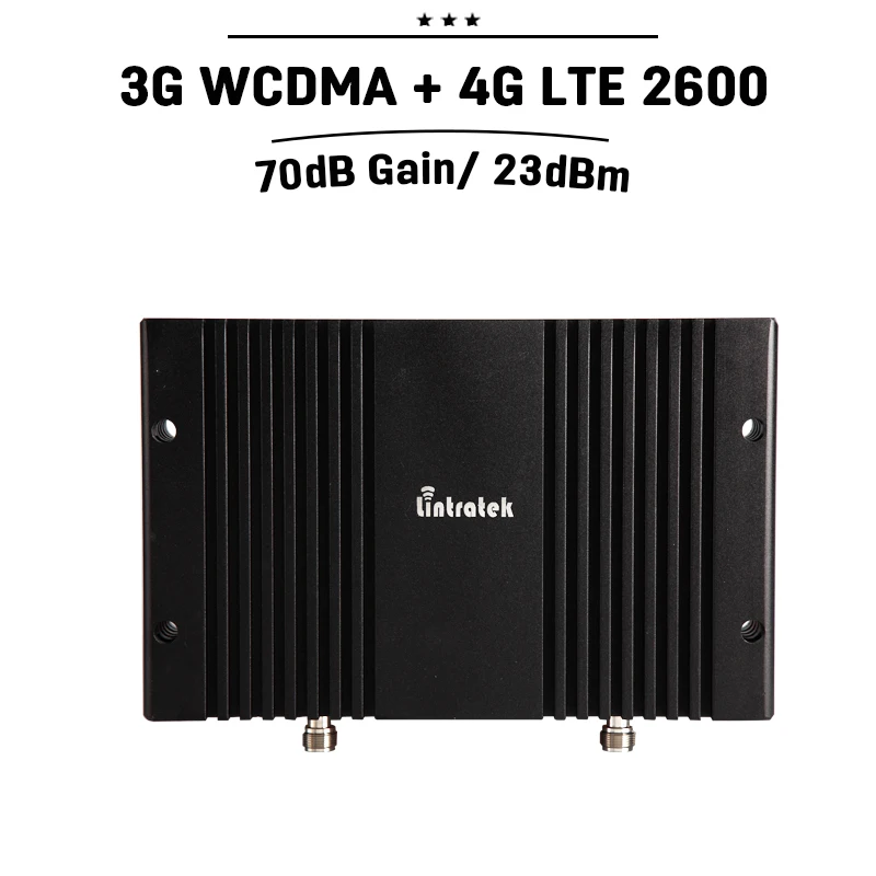 

3G 4G Signal Repeater 70dB Gain 3G WCDMA 2100 4G LTE 2600 Band 7 Dual Band Mobile Phone Booster Amplifier 70dB 23dBm Power#10