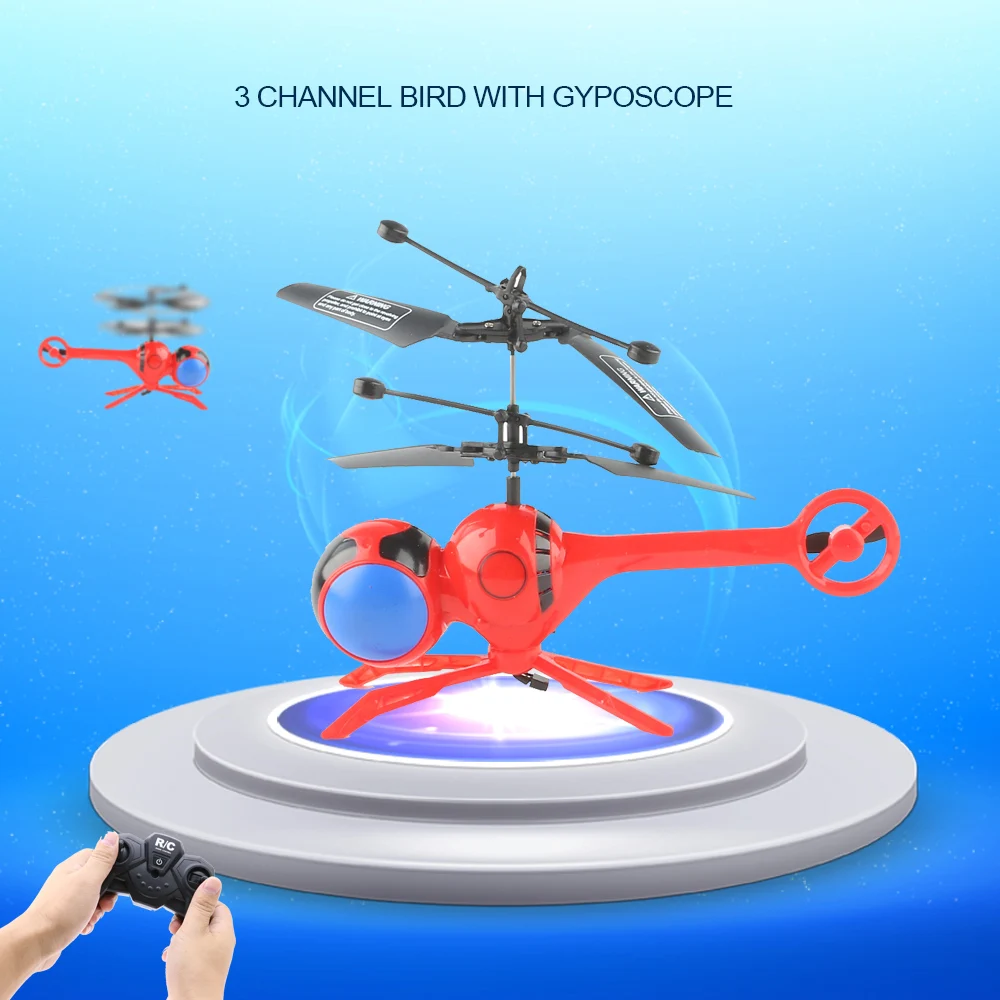 Радиоуправляемый вертолет левитированный светящийся Стрекоза 3 Channesl мини пульт дистанционного управления стрекозы аэрокрафт вспышка светодиодный свет летающие игрушки