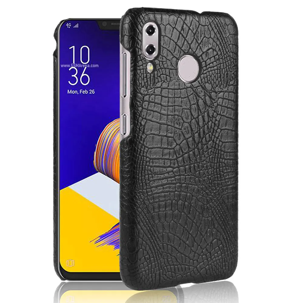

For Asus Zenfone 5Z ZS620K Phone Case Luxury Crocodile Skin Leather Back Cover For Asus Zenfone 5 ZE620KL 6.2 inch Case