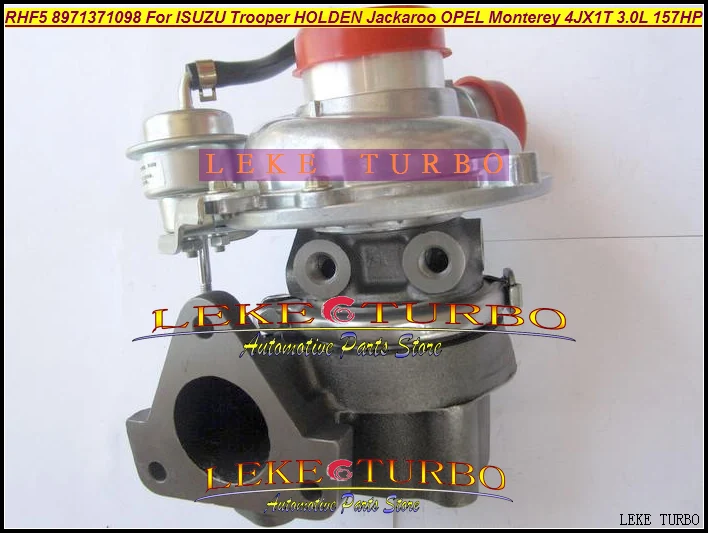

RHF5 8971371098 hole distance=80mm Turbo Turbocharger For ISUZU Trooper 00- Jackaroo 99-04 For OPEL Monterey 98- 3.0L 4JX1T 3.0L