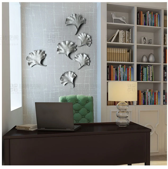 Кофейня ресторан гостиная настенные украшения 3d спальня resign Ginkgo leaf сделай сам