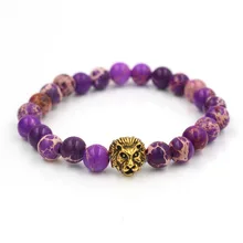 Faitheasy натуральный Император древний Золотой властный большой бисер энергетические браслеты с орнаментами