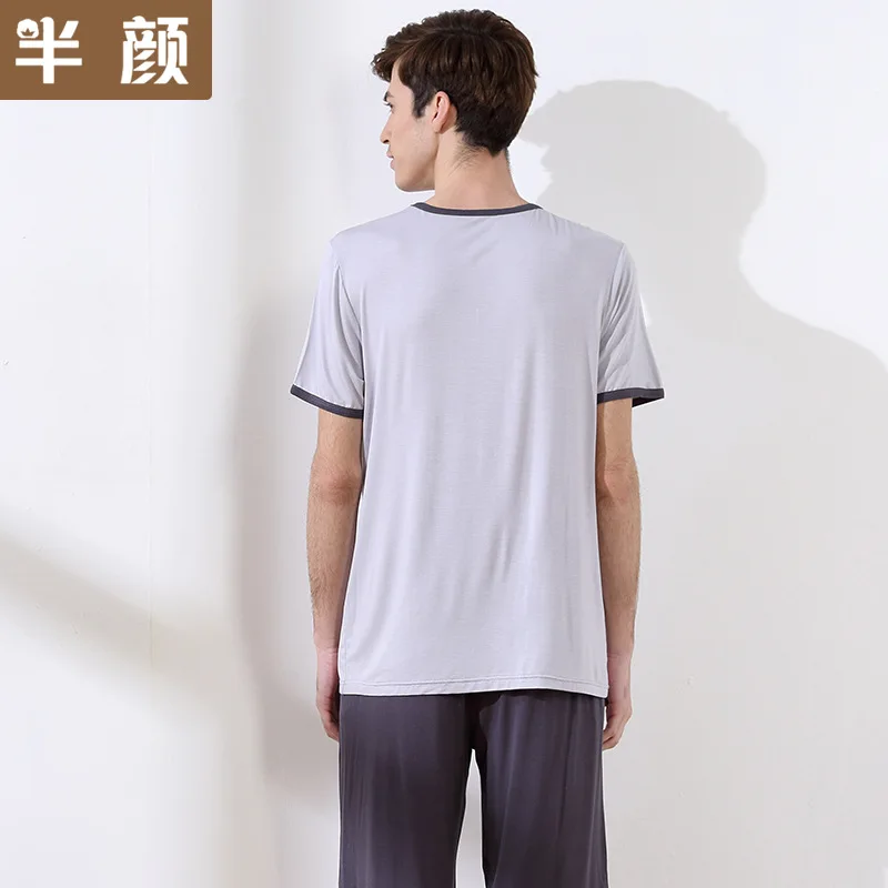 Curta Sleepwear Homens Salão Conjuntos de Pijama
