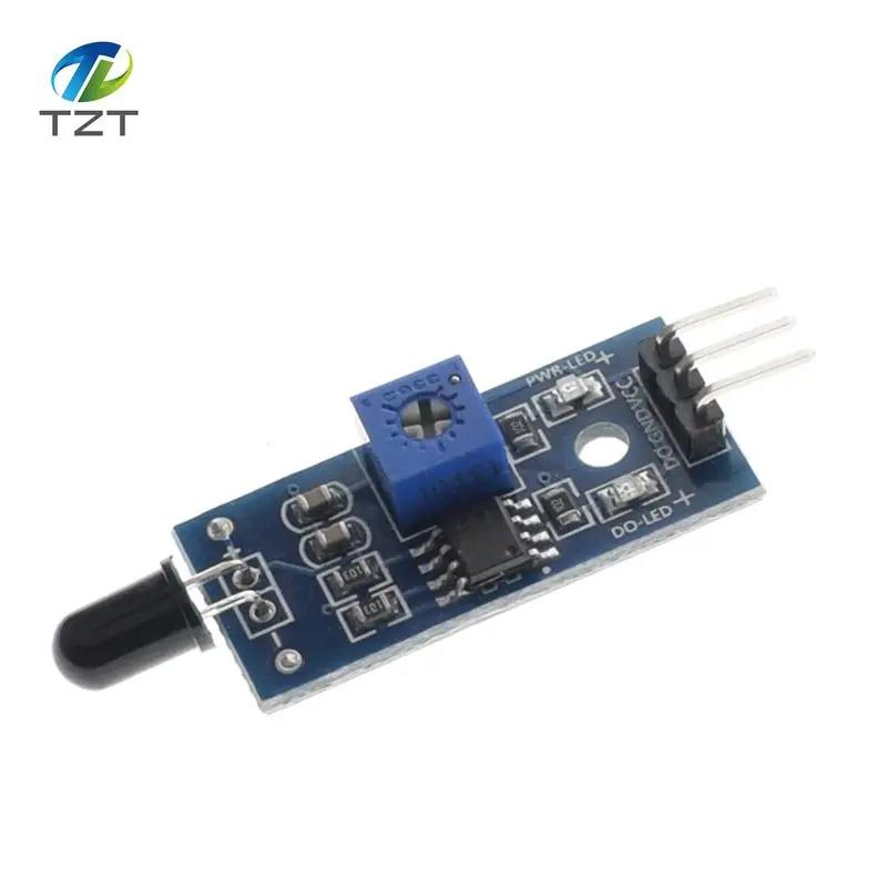 

IR Infrared 3 Wire Flame Detection Sensor Module IR Flame Sensor Module Detector Smartsense For Arduino