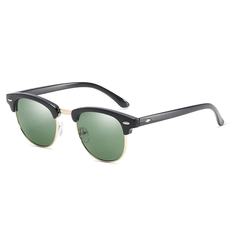 Классические поляризационные солнцезащитные очки, фирменный дизайн, для мужчин и женщин, Ретро стиль, высокое качество, солнцезащитные очки, модные, UV400, очки Oculos de sol - Цвет линз: 03