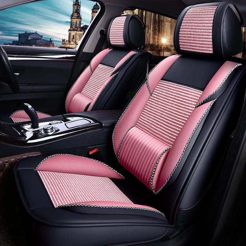 5seats Ice Silk Car Seat Covers For Chrysler 200 300c Delta Ypsilon 5seats Ice Silk Car Seat Covers For Chrysler 200 300c Delta Ypsilon Skoda Superb Yeti Kodiaq Voyager Of 2018 2017 2016