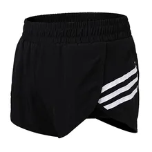 LANBAOSI женские Короткие Спортивные Повседневные Шорты Для спортзала дамы двухслойные шорты