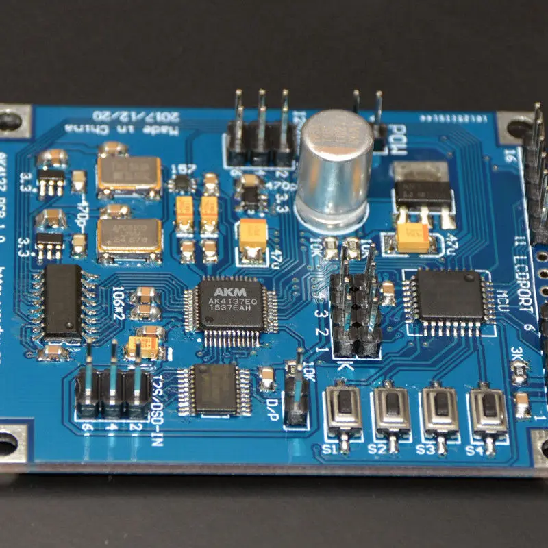 AK4137 I2S/DSD Sample Rate Conversion Board Support DOP input digital lcd