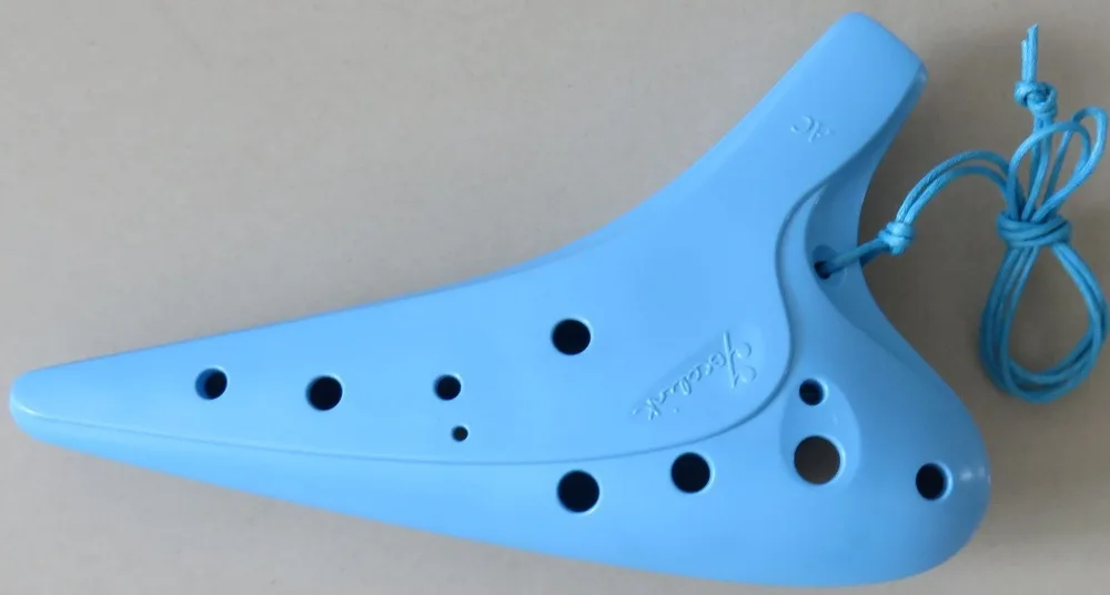 12 отверстий alto C пластиковый каучук AC ocarina flute Ocarina музыкальный инструмент