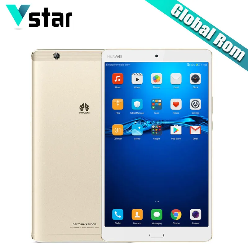 Глобальная прошивка Huawei MediaPad M3 8 4 дюйма 2K экран планшетный ПК 3G 64G телефонный