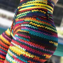 Хит, вязаные женские Леггинсы пуш-ап, теплые обтягивающие леггинсы с высокой талией, женские леггинсы для бега, фитнеса, тренировок