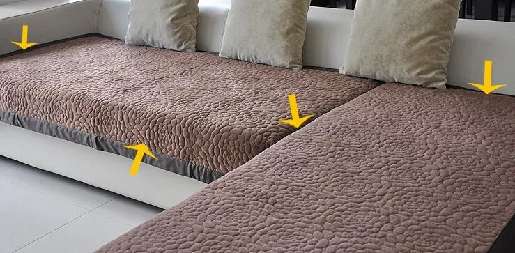 Чехол для дивана полотенца чехлы на диваны набор вельветовый чехол для подушки Чехлы серый/бежевый/кофейный ткань для дивана в полоску l-образное использование
