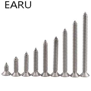 

304Stainless Steel Countersunk Head Self-tapping Flat Head Phillips Screws Bolt T846 Standard m2.6 * 6/8/10/12/16/20 Wholesale
