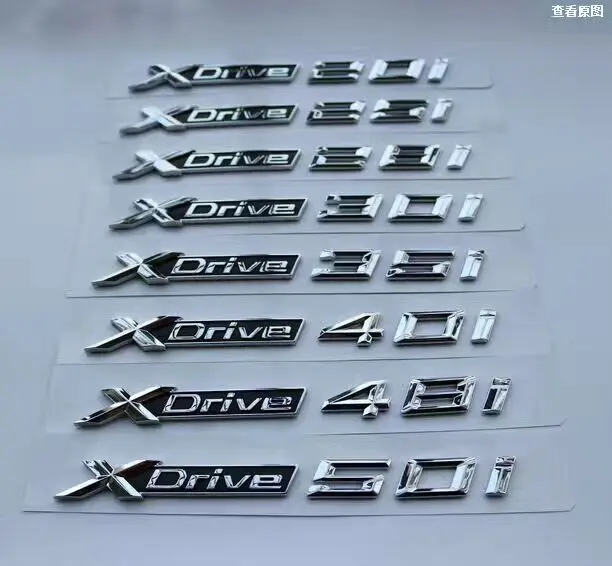 1 X новая хромированная наклейка с логотипом XDrive для автомобиля Drive 20i 25i 28i 30i 35i 40i 48i