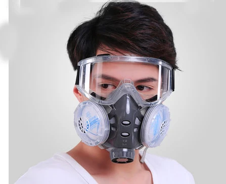 

Anti-dust Protective Masks With Goggle Dusk Respirator Filter Cutton Mask Haze Pm2.5 Breather Valve Painting Industrial