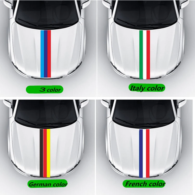 

For Citroen C4 C5 C3 Renault Duster Megane Clio logan Car Styling M Germany France Italy Full Body Flag Stickers And Decals