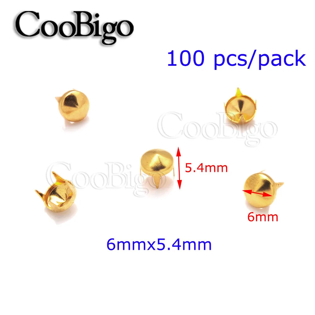 6x5.4mm Golden x100