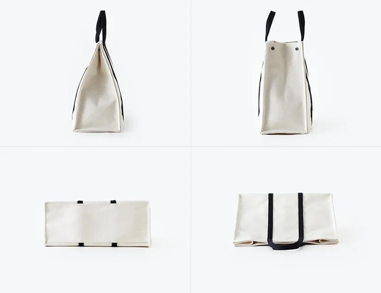 MJ Brand Design Canvas Bag Female Casual Tote Bags Large Capacity Women Handbag Versatile Canvas Shopping Bag Ladies Beach Bag (9)