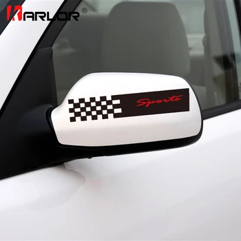 

1 Pair Car Rearview Mirror Bumper Sport Stickers Car DIY Decoration Decals Vinyl Reflective Car Accessories Auto Products 19x4cm