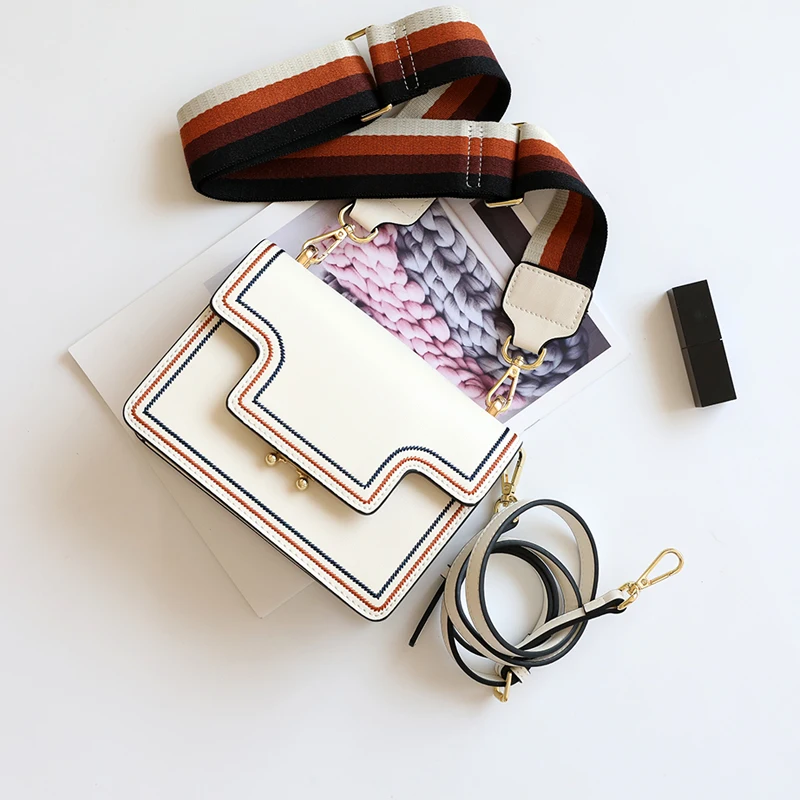 Sacs noir Messager Bandoulière marron Femme Marque Bule Pour En Luxe Conception À blanc Sac Véritable 2019 De Organe rouge Cuir SzUMpGqV