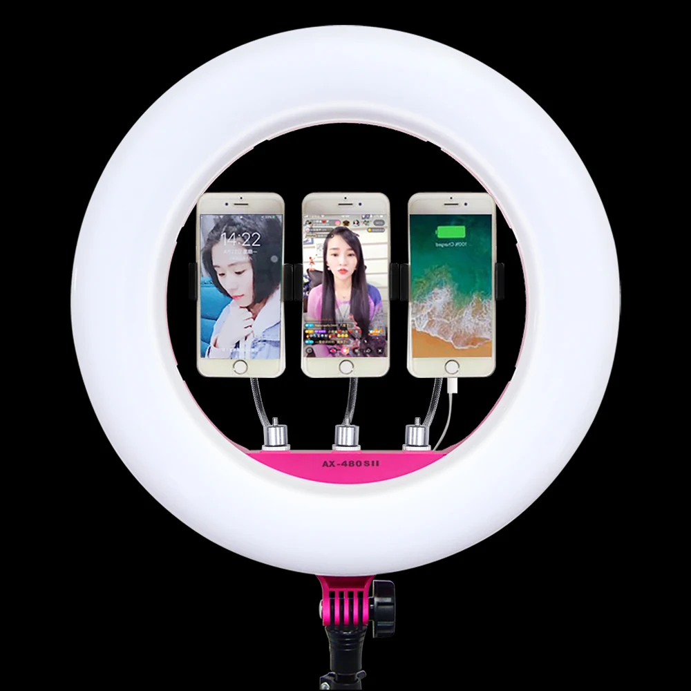 Yidoblo AX 480SII 48 Вт теплый и холодный цвет 240 шт. светодиодный кольцевой светильник USB