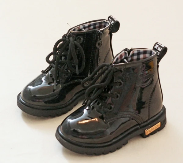 Рекомендации зимние ботинки для девочек Мальчики туфли для девочек весна-осень из искусственной кожи детские ботинки модные детские ботинки теплые ботинки