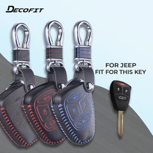 Топ Кожаный чехол для ключей fiat Dodge Chrysler journey Jeep wrangler Cherokee Liberty compass longitude чехол для ключей