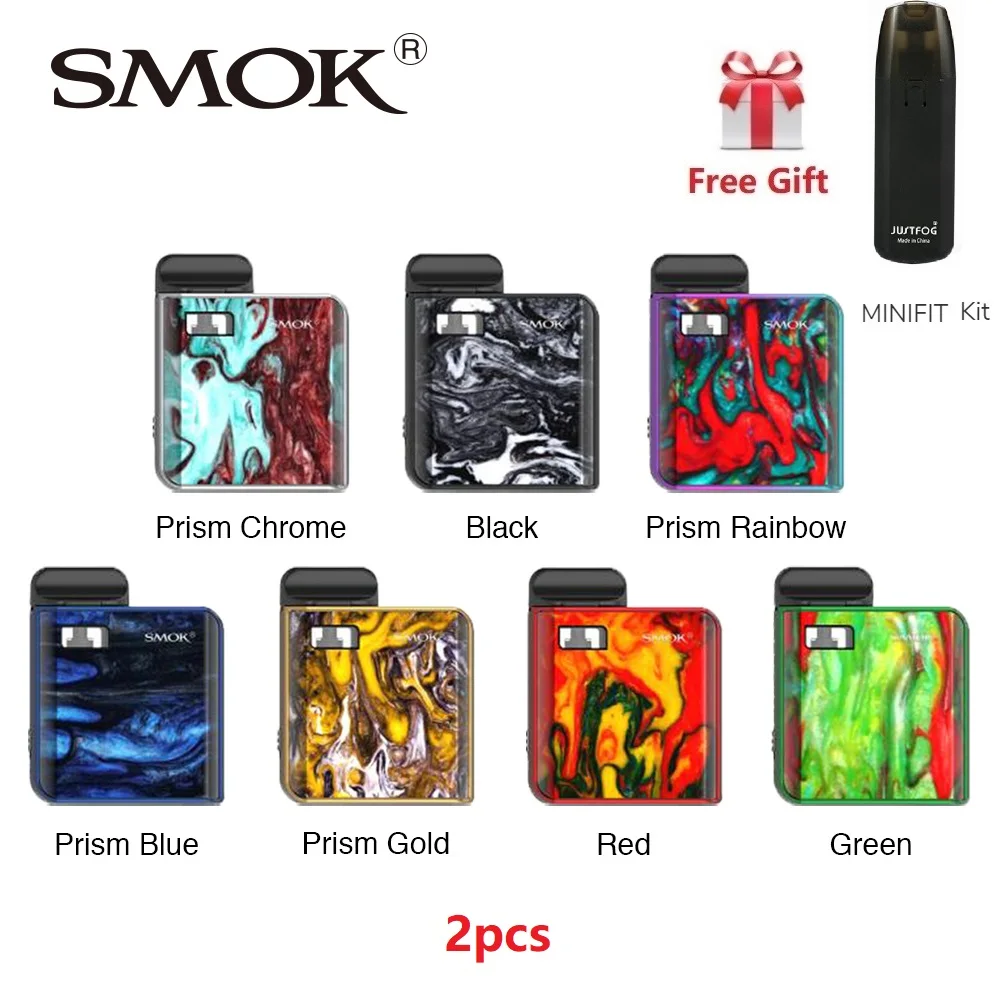 

Free Minifit Kit !! 2pcs SMOK Mico Resin Vape Kit with 700mAh Battery & 1.7ml Pod System Vape Pod Kit Vs Smok Novo / SMOK Nord