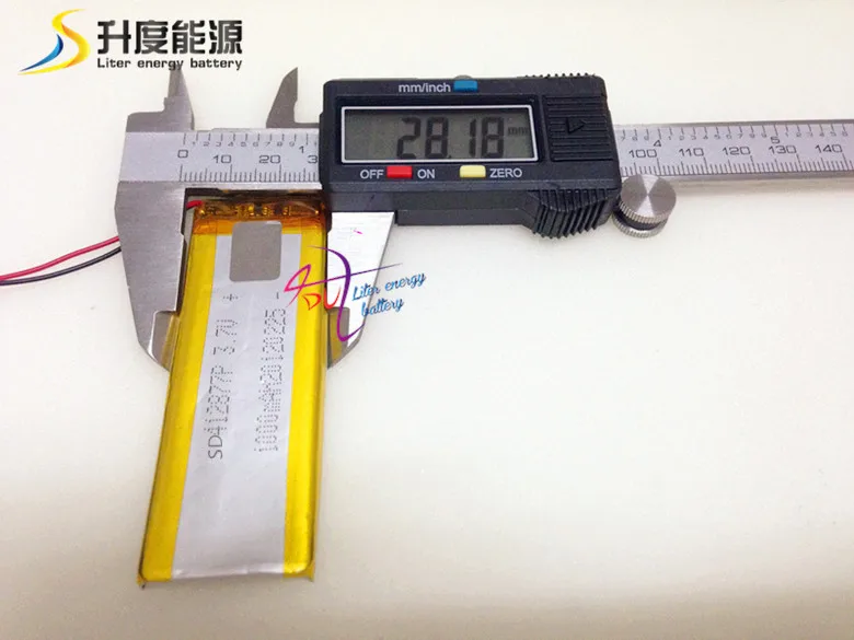 SD412877 3,7 V 1000 mAh литиевая аккумуляторная батарея