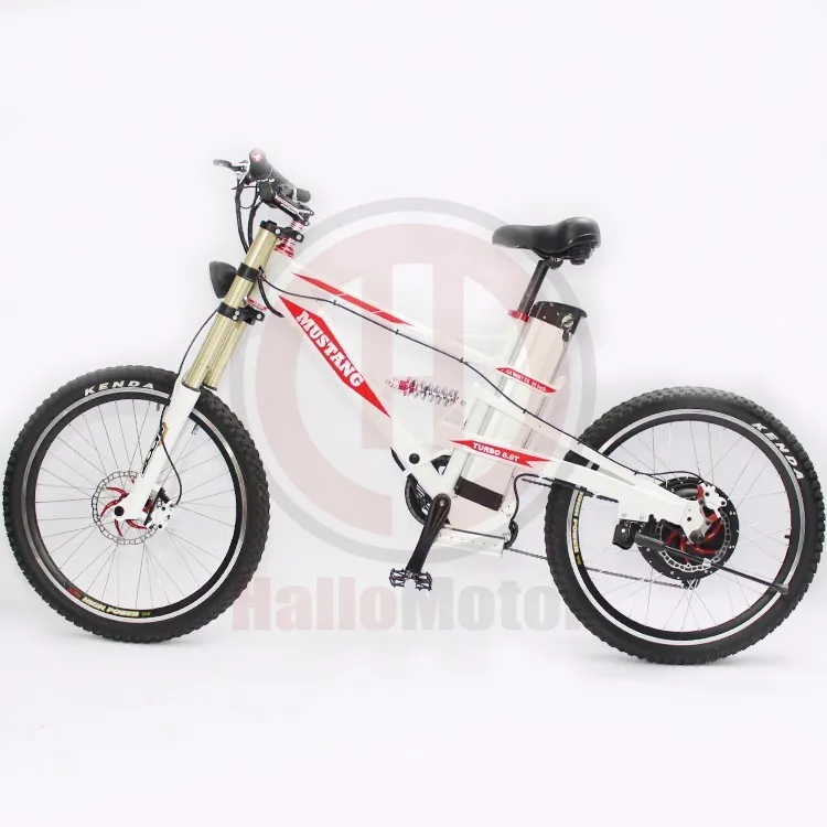 Best Free Shipping Powerful Mustang White Frame 48V 1000W Motor Mountain Ebike With 20AH Electric Bicycle Li-ion Battery 2 Best Free Shipping Powerful Mustang White Frame 48V 1000W Motor Mountain Ebike With 20AH Electric Bicycle Li-ion Battery 2