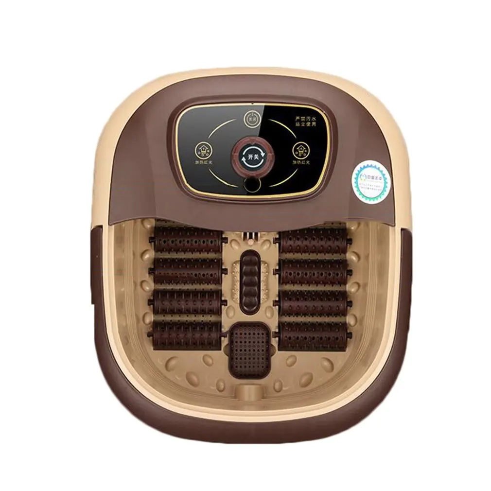 Foot Tub Automatic Massage Heated Foot Bath Barrel Home Electric Heated Footbath Portable Durable I