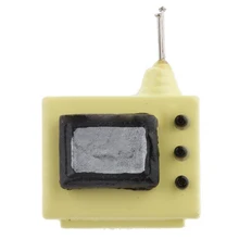 Горячая распродажа винтажный кукольный домик 1:12 Масштаб Кукольный дом Миниатюрный Телевизор с антенной