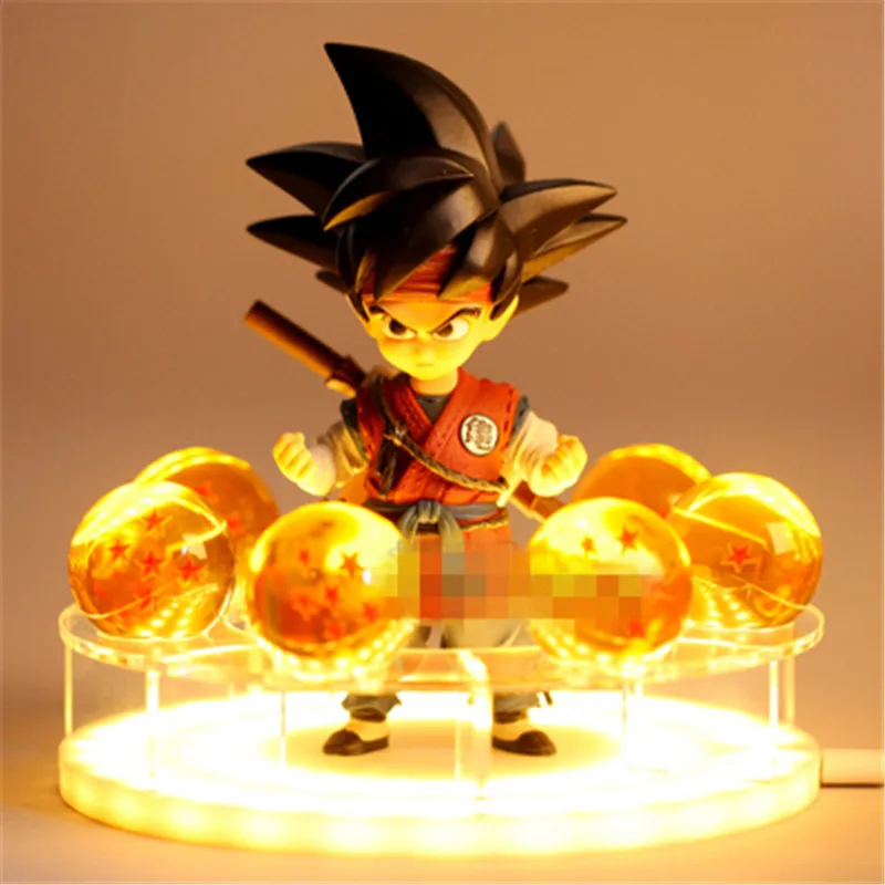 Креативный DIY светодиодный светильник Dragon Ball Z Spirit Bomb Настольный светильник Сон Гоку броли ночной Светильник s комната настольная лампа украшение в виде хрустального шара лампы