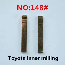 Нет. 148 ключ лезвие для оригинального Тойота внутреннее Фрезерное лезвие выкидного ключа, ключ-Болванка машины лезвие для пульта 148#[10 шт/лот]