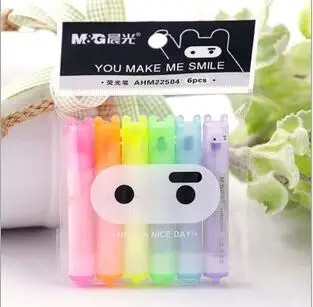 

Kawaii Ninja Highlighter , Creative Lovely Cartoon Ninja Rabbit Glitter Pen for Kids marking as Korean Stationery