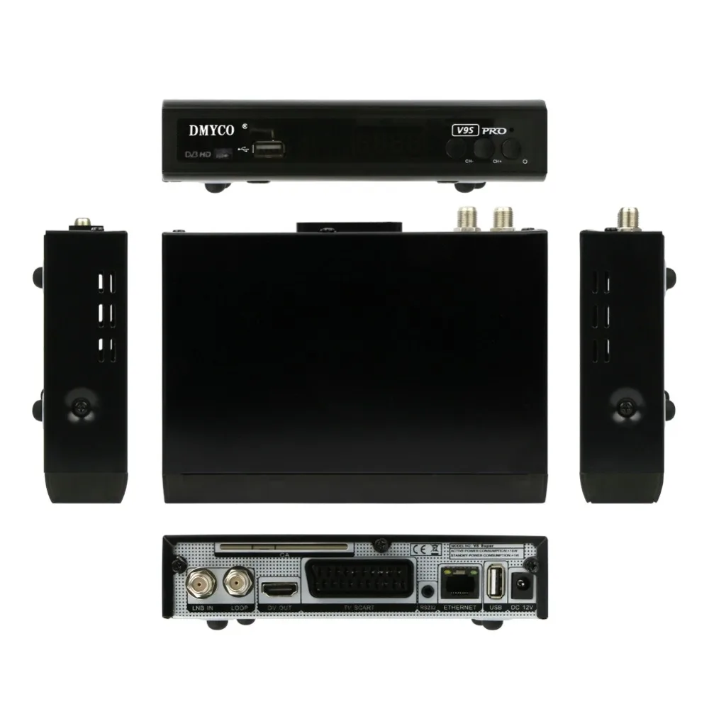 10 pcs DMYCO V9S DVB-S2 support Europe Cline genuine FTA Satellite receiver full HD Support powervu biss key Decoder + USB WIFI