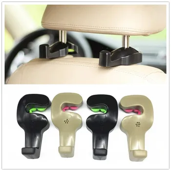 

2pcs Car Shopping Bag Holder Seat Hook Hanger For Nissan Teana X-Trail Qashqai Livina Tiida Sunny March Murano Geniss Juke