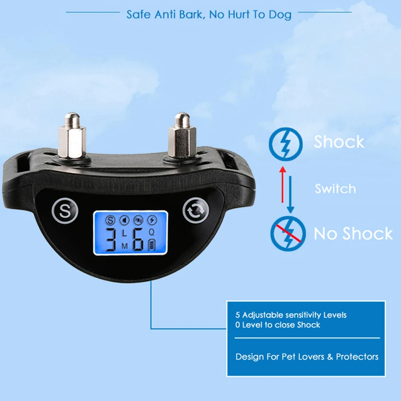 Safe bark collar