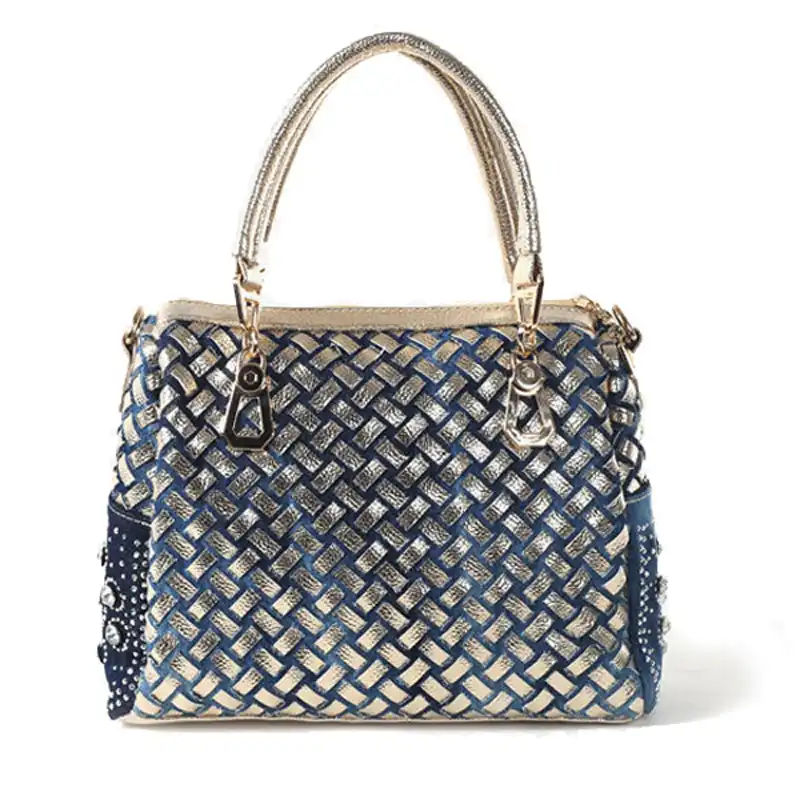 Crystal Women Top Handle Satchel Handbags Shoulder Bag Messenger Tote Bag Purse