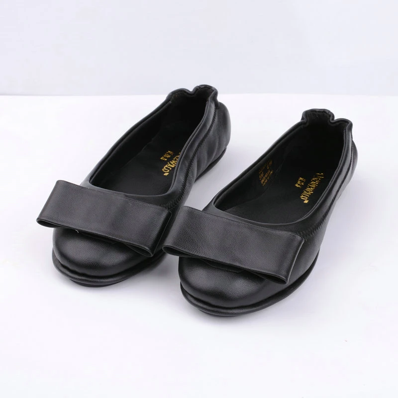 Casual Haute Bout Ummewalo Femmes Doux Véritable Ballerine Rond En Dames Chaussures Femme Ballet Appartements Cuir Qualiy Plat nYqYFzw8