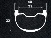 27.5er MTB XC/AM обода hookless Диски 35 мм Ширина tubeless Ready для пересеченной местности и все горный велосипед колёса