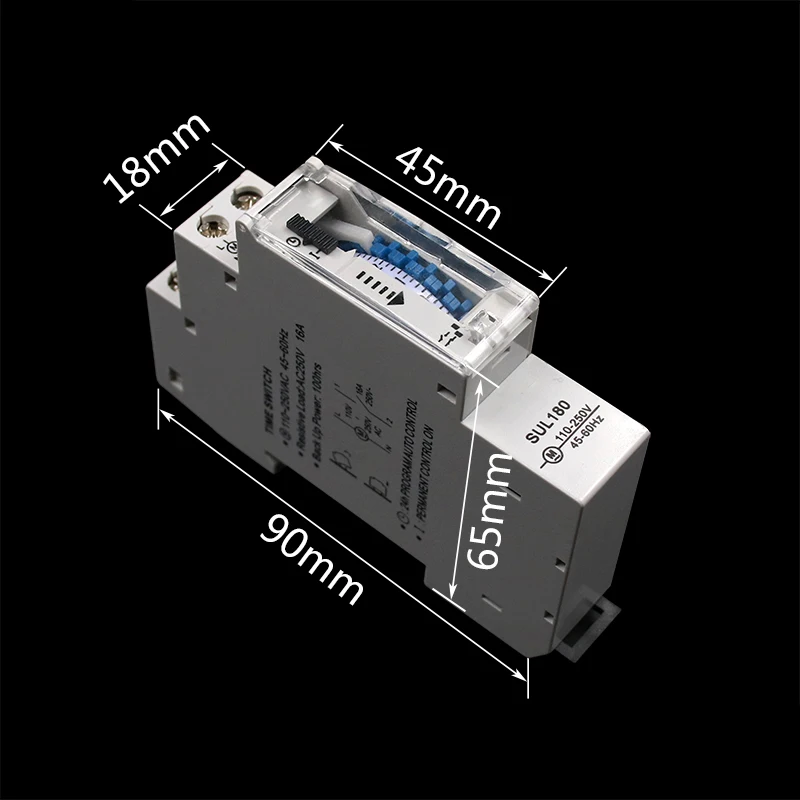 SUL180a 15 минут механический таймер 24 часа программируемый таймер на din-рейку реле времени инструменты для анализа и измерений Ne