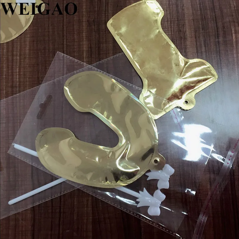 WEIGAO 7 дюймов День рождения топперы на торт для вечеринки мини номер фольги шар дня