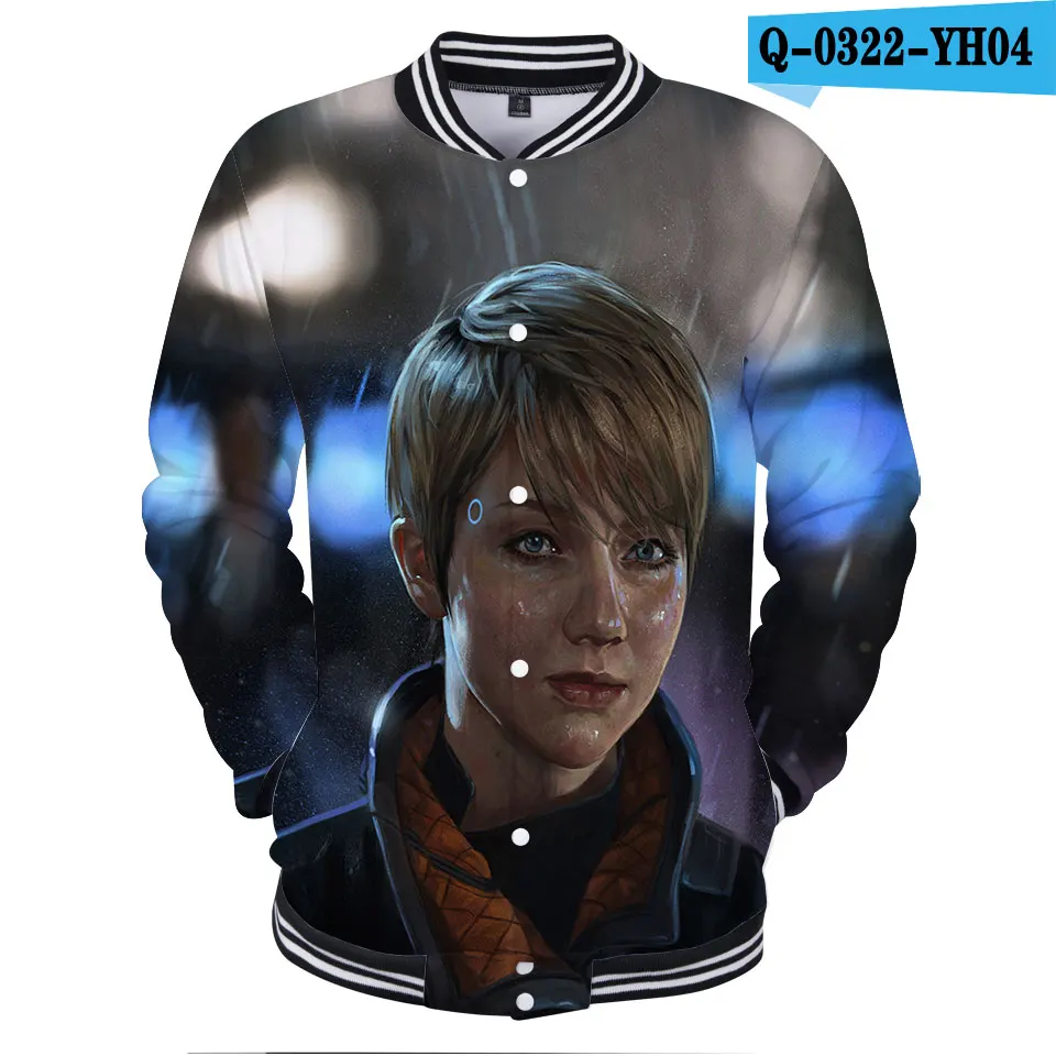 Luckyfridayf Detroit Become Human 3d Baseball Jacket Rk800 Uniform Manwomen Baseball Jacket Collage Style Clothes Plus Size 4xl In Basic Jackets From - 