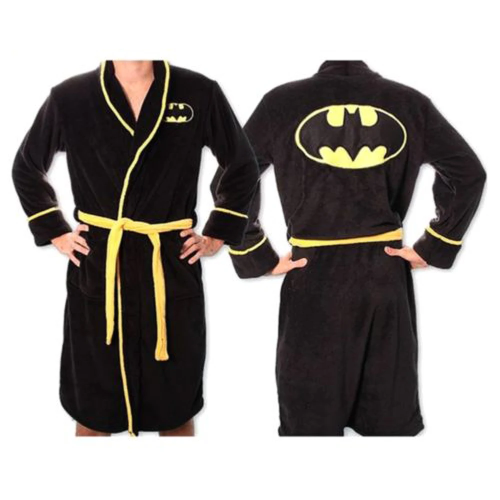 Mens Batman Dressing Gown With Hood
