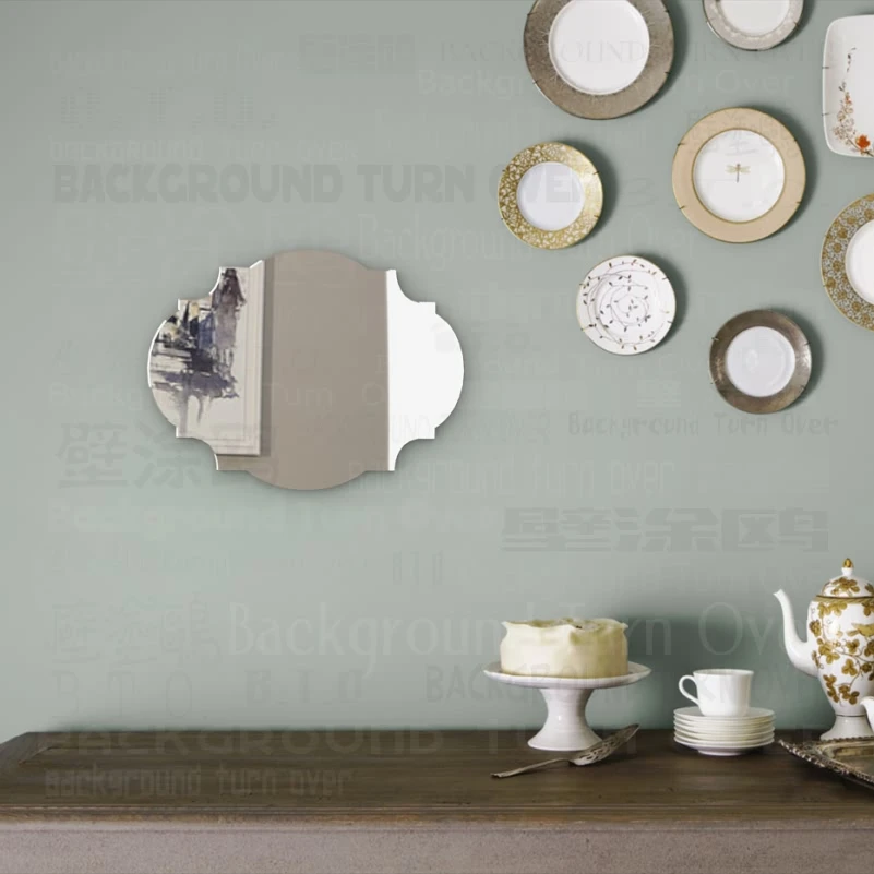 Diseño de marco moderno 3mm grueso decorativo 3D espejos de acrílico sala de estar decoración de pared de estilo europeo pegatinas decoración del hogar M003 Diseño de marco moderno 3mm grueso decorativo 3D espejos de acrílico sala de estar decoración de pared de estilo europeo pegatinas decoración del hogar M003
