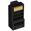 Cncob Cat5E 8P8C Modular cristal conector del Cable Ethernet Plug Crimp red RJ 45 conector negro 30 piezas ► Foto 3/6